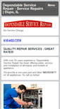 Mobile Screenshot of dependableservicerepair.com